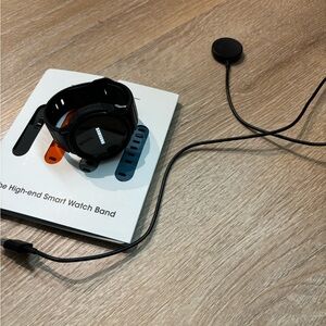 Black Smart Watch with Extra Bands